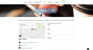 Carolina Talent Solutions Contact Page Example