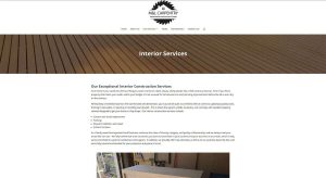 M&L Carpentry Interior Services Page Example