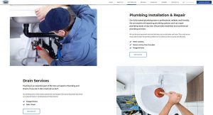 Superior Plumbing and Drains Services Page Example